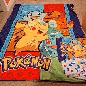 Pokemon Full Size Bedding Set.